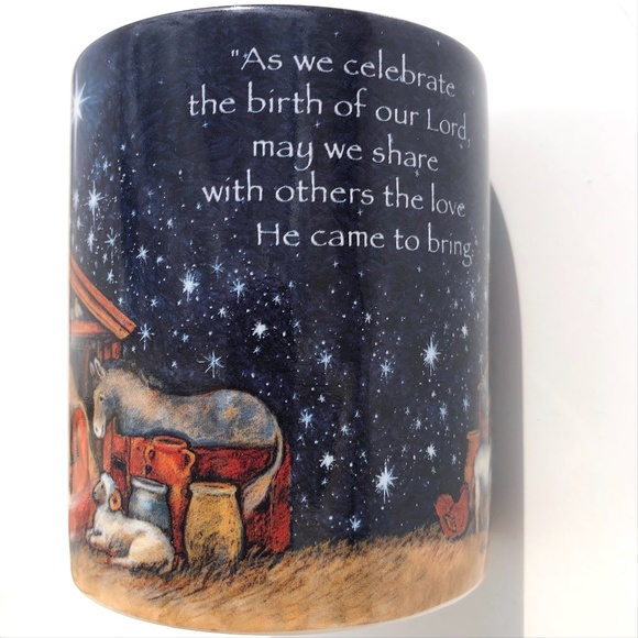 Lang Mug by Susan Winget Holy Family Christmas 2017 in gift box ceramic 14oz cup - Picture 5 of 14
